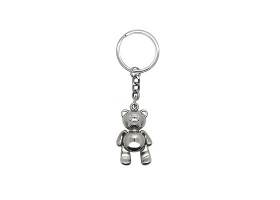 くまはかわいい金属KeychainをカスタマイズしたKeychainsを刻む色を形づける