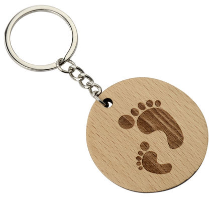 刻印入り木製キーリングでキーチェーンをアップグレード 環境に優しく自然