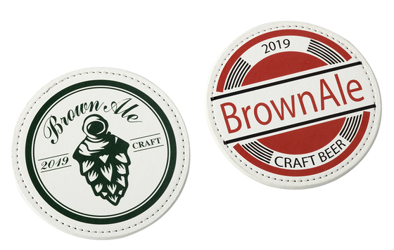 カラフルなテーブルセッティングのための、マルチカラーコルク/PU素材の吸水性ドリンクコースターセット