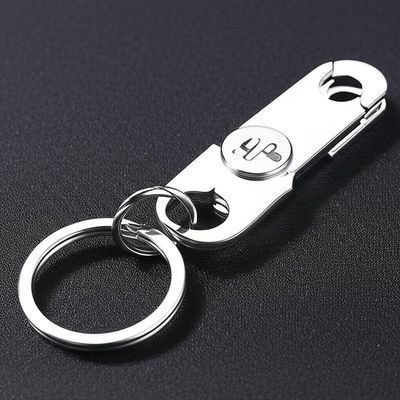 Streamline Your Key Organization with this Durable Metal Keychain Holder