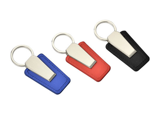 記念品は終了するにニッケルを被せるためにマットを刻む革キーホルダー レーザーを個人化した
