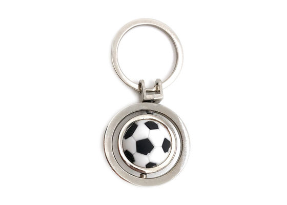 46mmのサッカーの金属のKeychainのホールダーのかわいいフットボールのキーホルダーの記念品の広告のギフト