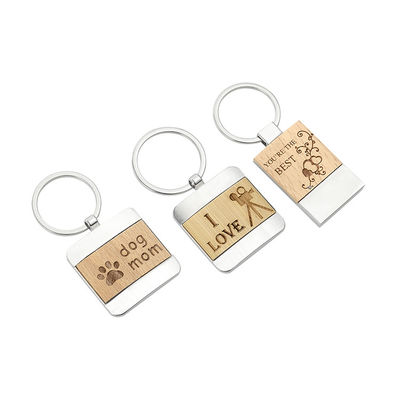 タケ ブナの森の木の刻まれたKeychainの昇華亜鉛合金のブランクのキーホルダー