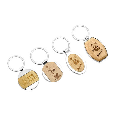 タケ ブナの森の木の刻まれたKeychainの昇華亜鉛合金のブランクのキーホルダー