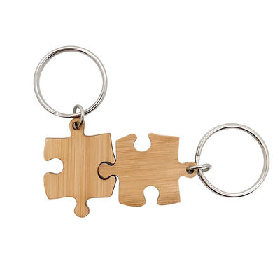 紫外線印刷を刻むタケ木の一致の困惑Keychain