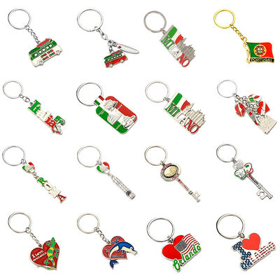 刻まれた記念品亜鉛合金はKeychainの-不朽および優雅なギフトに金属をかぶせる
