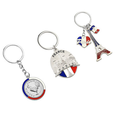 刻まれた記念品亜鉛合金はKeychainの-不朽および優雅なギフトに金属をかぶせる