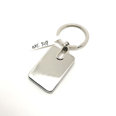 25x75x5mm メタルキーチェーンホルダー 高耐久性