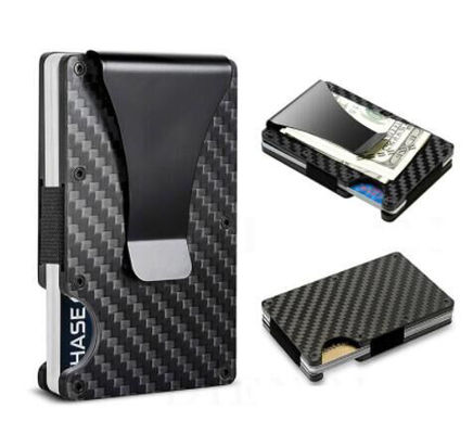 アルミ PU クレジットカードホルダー 財布 8-10 カード用 RFID ブロックオーガナイザー