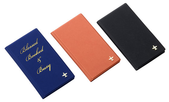 パーソナライズされた織りパターン PU革 旅行用パスポートホルダー 防水 4 カード スロット ID ウィンドウ