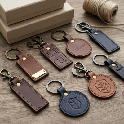 耐久性のある革のキーチェーンは,様々なスタイルとカスタマイズオプションを提供しています. 企業ブランド商品に最適です.