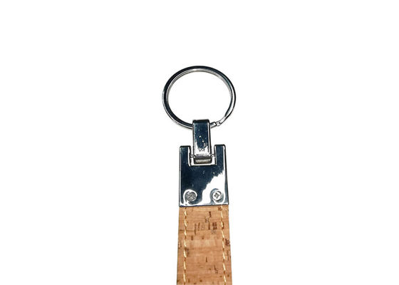 コルクの平野の革キーホルダー12mmバルク革Keychainsの記念品の広告のギフト