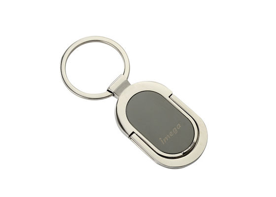 個人化された長円の金属のKeychainのホールダー亜鉛合金の電話ホールダーのキーホルダー