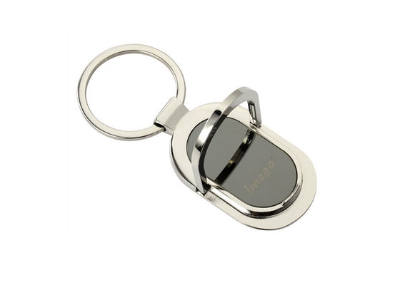 個人化された長円の金属のKeychainのホールダー亜鉛合金の電話ホールダーのキーホルダー