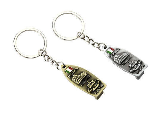 弾丸のかわいい金属のKeychain亜鉛合金の金属の栓抜きKeychain 15mm厚く