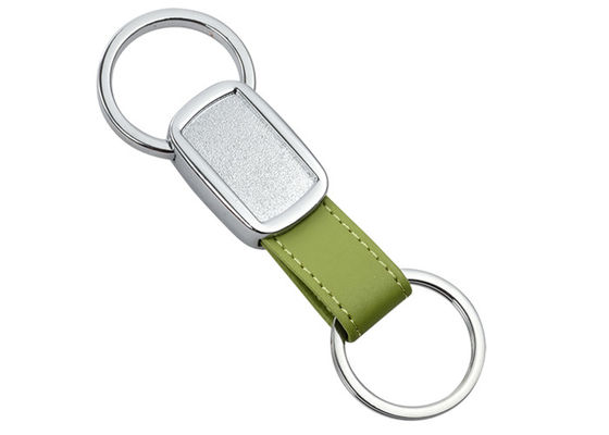 エポキシに半球形に作ることは革キー ホルダー10mm Debossedテープ金属のキーホルダーを個人化した