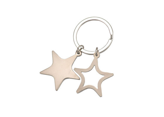 星形の金属のKeychainのホールダーのローズの金車のキー ホルダーのホールダーの紫外線印刷
