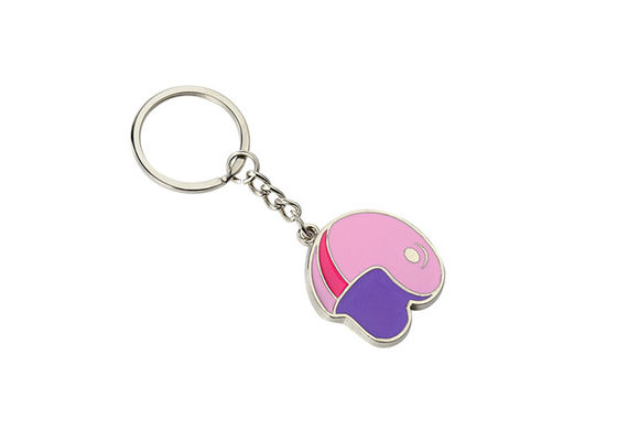 Pantoneのエナメルの鉄の人のヘルメットのKeychainの記念品の金属車Keychain