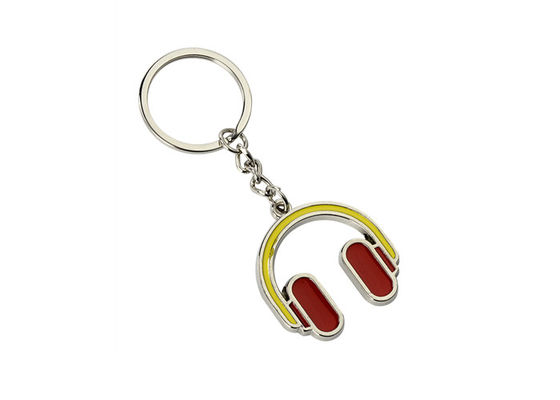 鉄のかわいいエナメルのキー ホルダーの記念品のギフトの金属のヘッドホーンのキーホルダー
