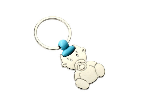 赤ん坊パターン2mmかわいい金属のKeychainのショッピング トロリー トークン キーホルダー