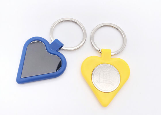 プラスチック ニッケルはかわいい金属のKeychain 35mmの中心の形のキー ホルダーをめっきした