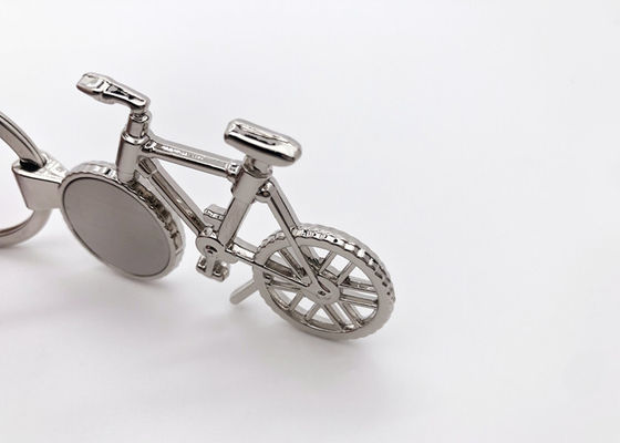 自転車の金属レーザーはキーホルダーのロゴのバイクのキー ホルダーの記念品のギフトを刻んだ