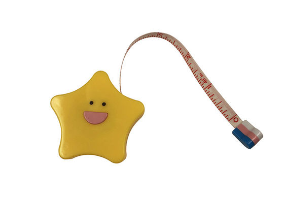 プラスチック テーラー ボディかわいい星14mmの厚い広告のギフトのための柔らかい巻尺