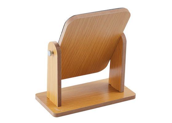 回転長方形の化粧品のテーブル ミラーのブナの木のデスクトップ ミラー9 x 24cm