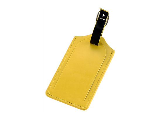 IMEGA PU革旅行荷物の札の長方形は個人化された手荷物札をカスタマイズした