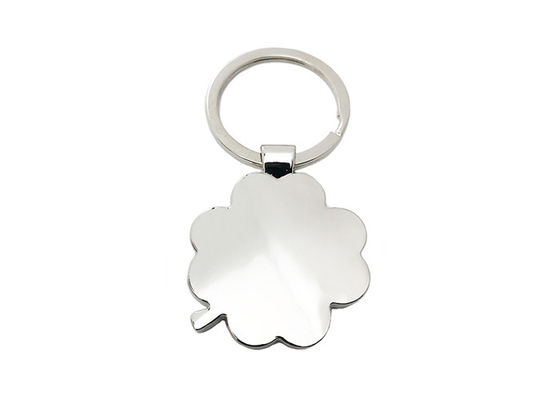 4つの葉のクローバーのかわいい金属のKeychainの金属のタケEcoの友好的なキーホルダー
