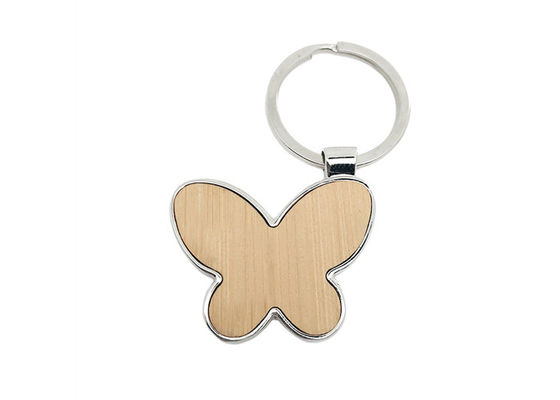蝶かわいく小さいKeychains Eco友好的な亜鉛合金のタケ材料