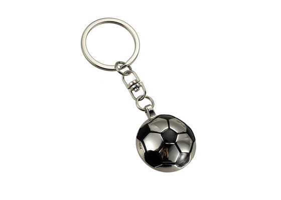 フットボールの金属レーザーは記念品のギフトのためのキーホルダーのロゴのかわいいキー ホルダーを刻んだ