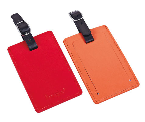 お買い得 旅行者向け パーソナライズされた PU アルミ バッグ タグ 連絡先情報 正方形 オンライン
