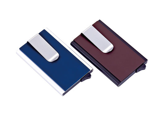 お買い得 RFID ブロック PU アルミニウム クレジットカードホルダー 8-10 カード 安全な組織のための容量 オンライン