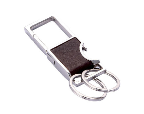 お買い得 ポリバッグのパッケージでカスタマイズされたエムボスドレザーキーチェーンの保持器 オンライン