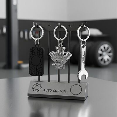 お買い得 キーホルダー カスタムカーキーホルダー オートリペアショップ、車両カスタマイズ、マーケティングキャンペーン用カスタムロゴ オンライン