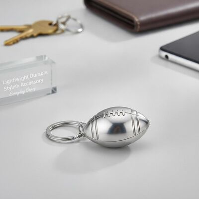 お買い得 スプリットリング 可愛い金属キーチェン フットボール形 15グラム 軽量 耐久性 スタイリッシュ アクセサリー 日常用 オンライン