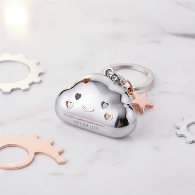 品質 高耐久性のある可愛い金属キーチェーンは ビジネスプロモーションに適しています 企業イベントとカスタムデザイン 工場