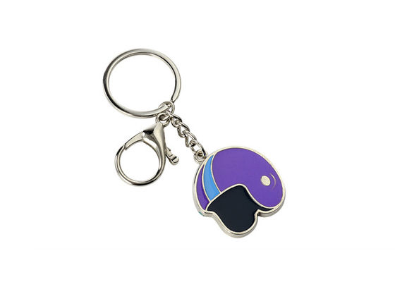 記念品のPantoneのヘルメットのかわいい金属のKeychainのエナメルの鉄の人3mmの厚さ