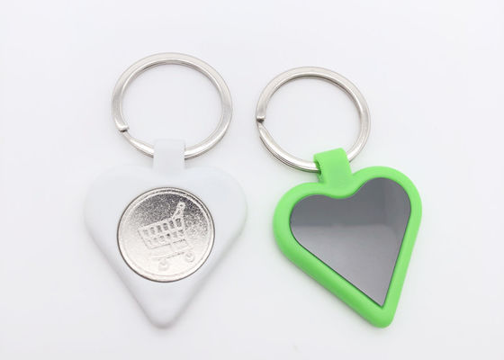 お買い得 プラスチック ニッケルはかわいい金属のKeychain 35mmの中心の形のキー ホルダーをめっきした オンライン